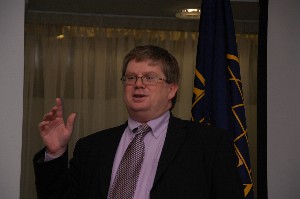 Ian Bryant of the Defence Security Standards Organisation, U.K. Ministry of Defence, gives a talk in November on the challenges of assuring information.